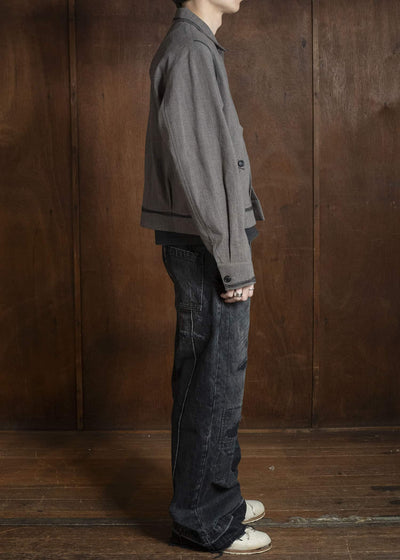 Professor.E AGED DENIM WASHED BLACK 26SS-PE-TRL-06