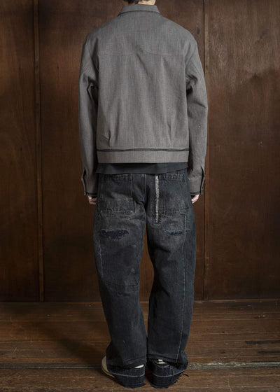Professor.E AGED DENIM WASHED BLACK 26SS-PE-TRL-06