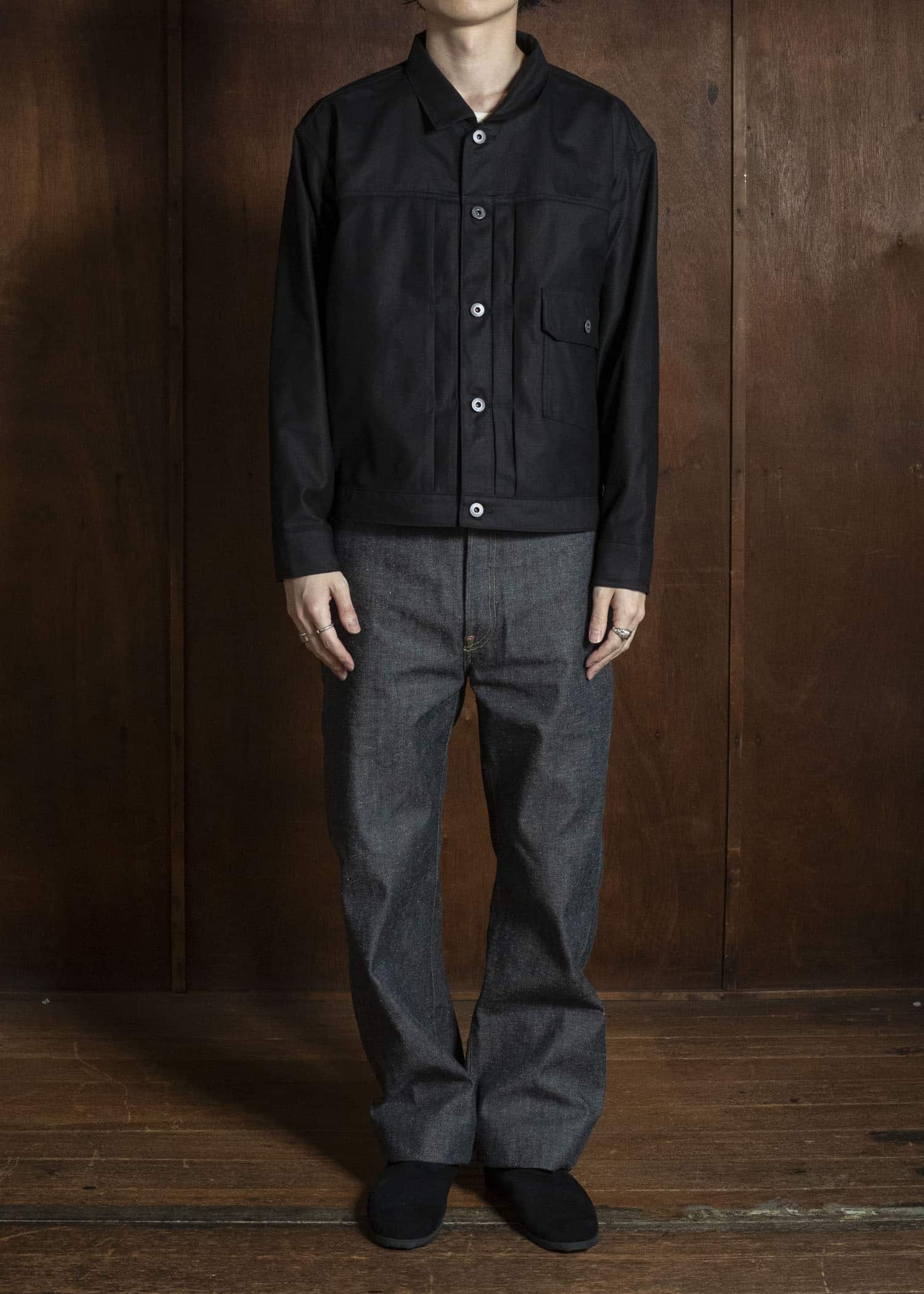 Taiga Takahashi Lot.333-Black Buckle-Backed Jacket C.1930’S Black