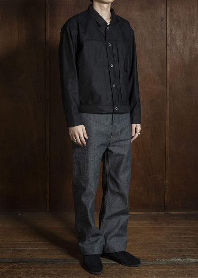 Taiga Takahashi Lot.333-Black Buckle-Backed Jacket C.1930’S Black