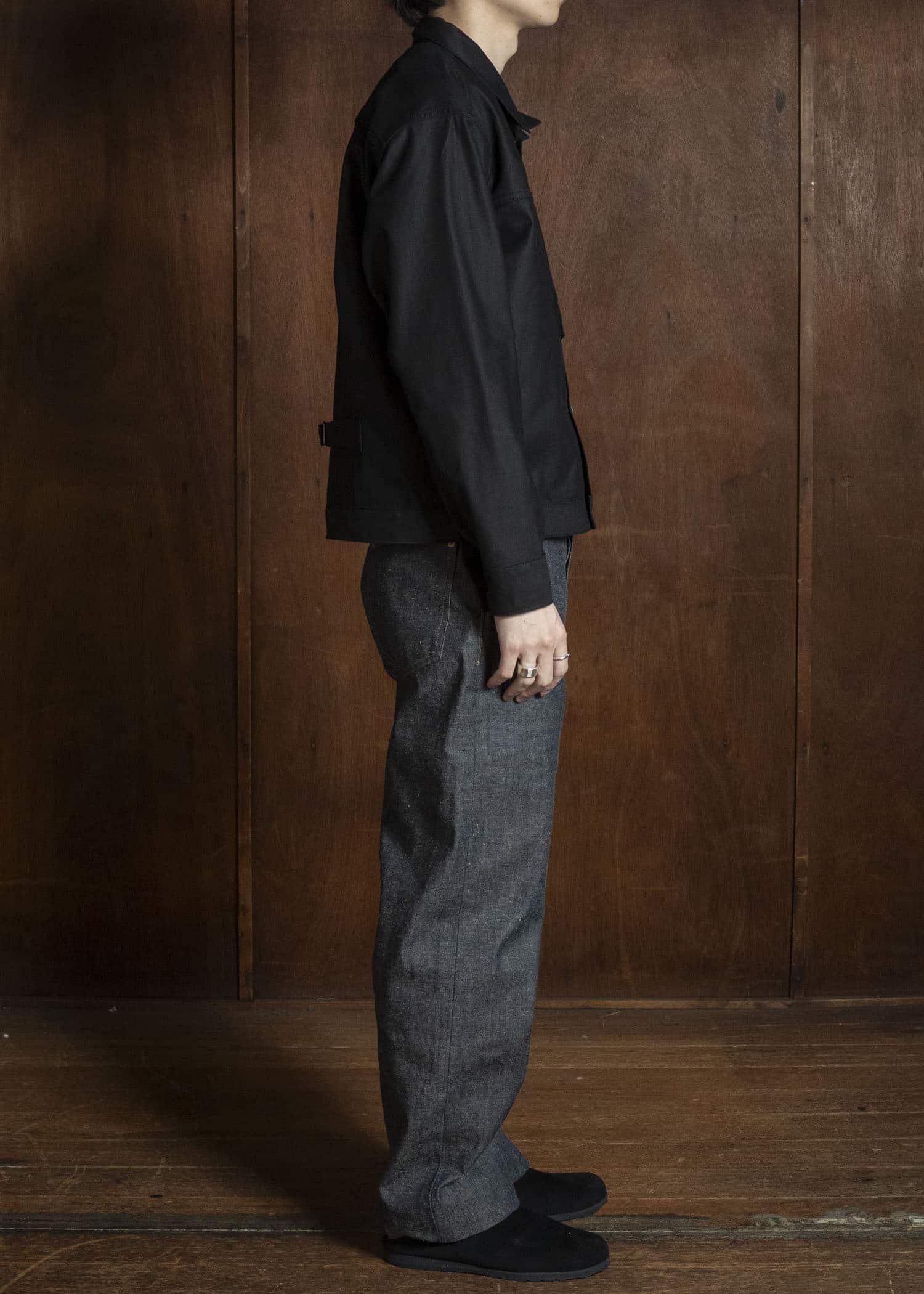 Taiga Takahashi Lot.333-Black Buckle-Backed Jacket C.1930’S Black