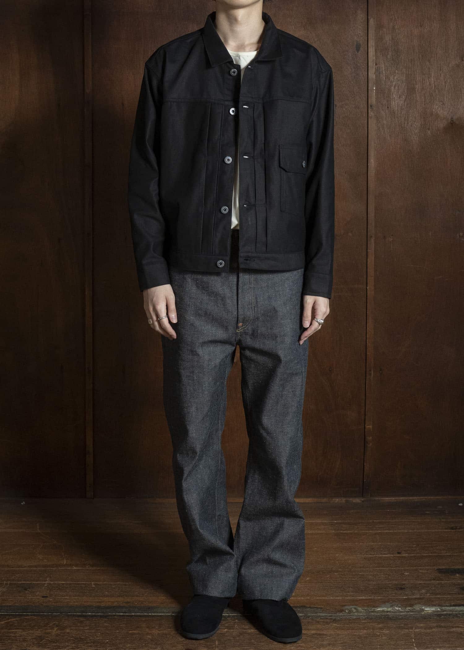 Taiga Takahashi Lot.333-Black Buckle-Backed Jacket C.1930’S Black