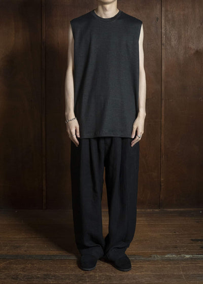 YOKO SAKAMOTO YS-26SS-83-BLACK Sleeveless Top BLACK