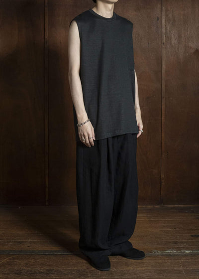 YOKO SAKAMOTO YS-26SS-83-BLACK Sleeveless Top BLACK