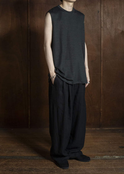 YOKO SAKAMOTO YS-26SS-83-BLACK Sleeveless Top BLACK