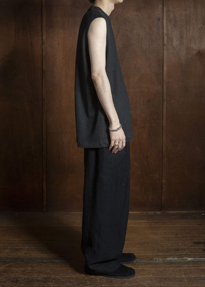 YOKO SAKAMOTO YS-26SS-83-BLACK Sleeveless Top BLACK