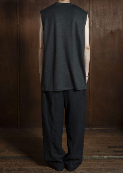 YOKO SAKAMOTO YS-26SS-83-BLACK Sleeveless Top BLACK