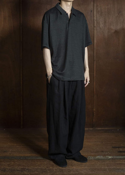 YOKO SAKAMOTO YS-26SS-82-BLACK Polo BLACK