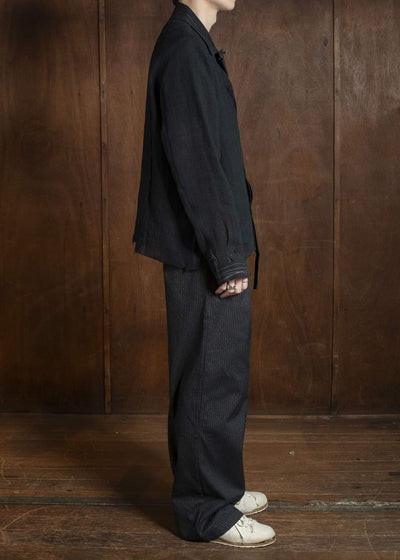 Professor.E POPLIN SHIRT BLACK 26SS-PE-LSH-03