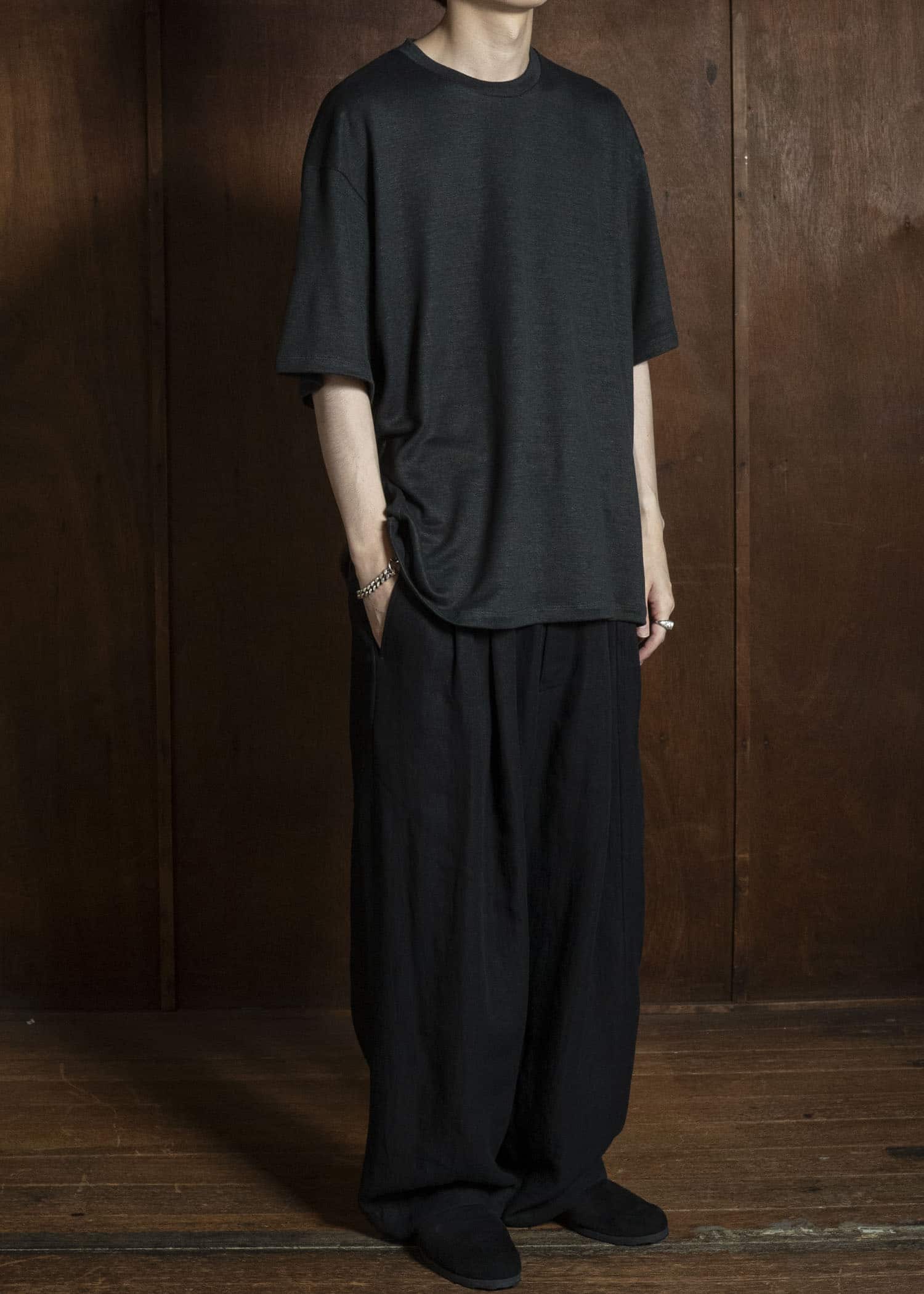 YOKO SAKAMOTO YS-26SS-81-BLACK T-Shirt BLACK