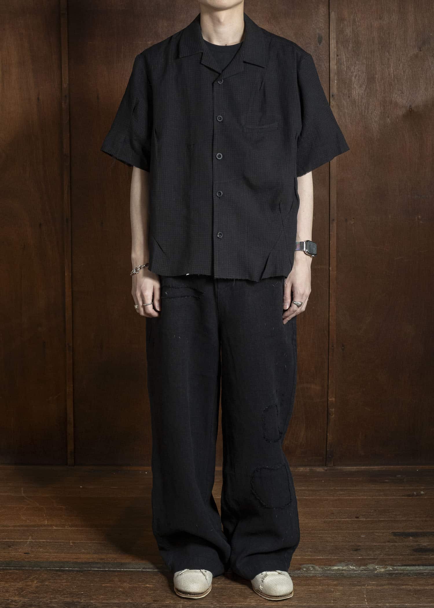 Professor.E REPAIRED CHINO BLACK 26SS-PE-TRL-01