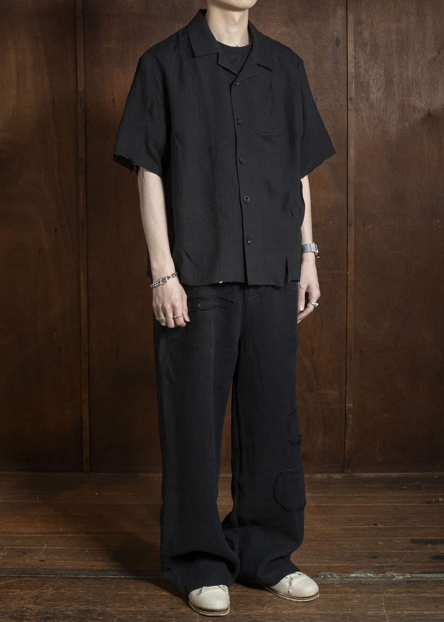 Professor.E REPAIRED CHINO BLACK 26SS-PE-TRL-01