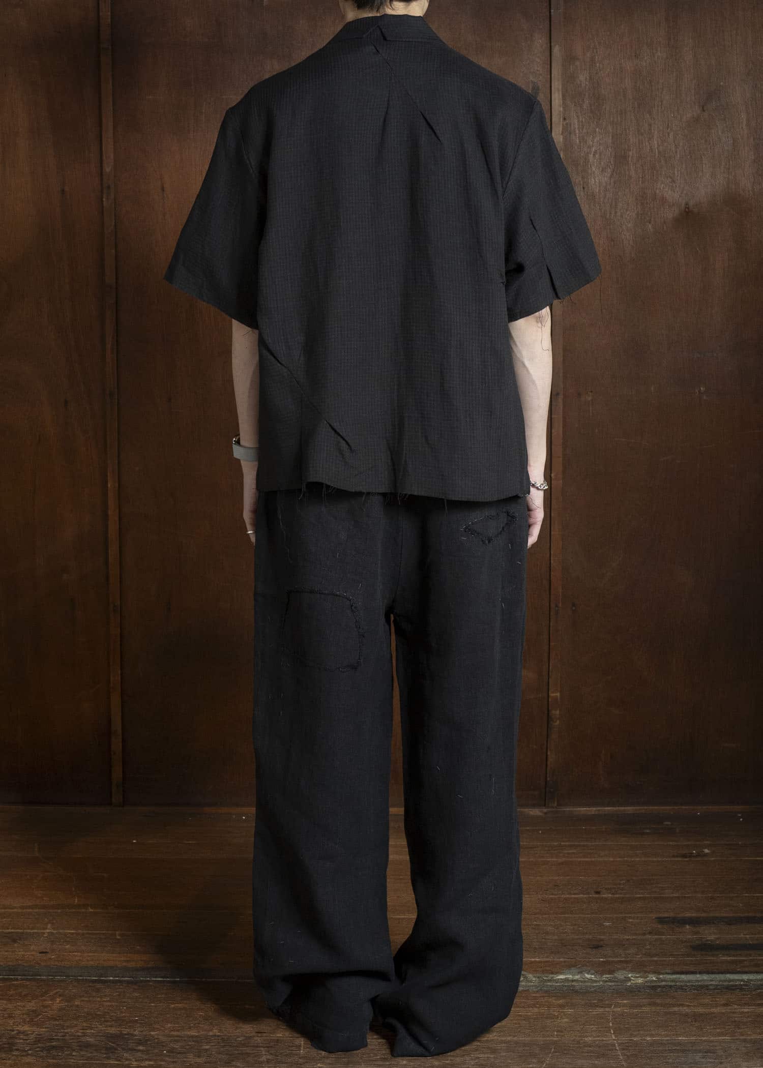 Professor.E CHECK SS BLACK 26SS-PE-SSH-01