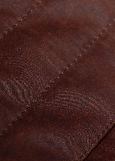 JAN-JAN VAN ESSCHE BAG#42 BIG SPIRAL BAG Shuliang Silk Padded Oxblood