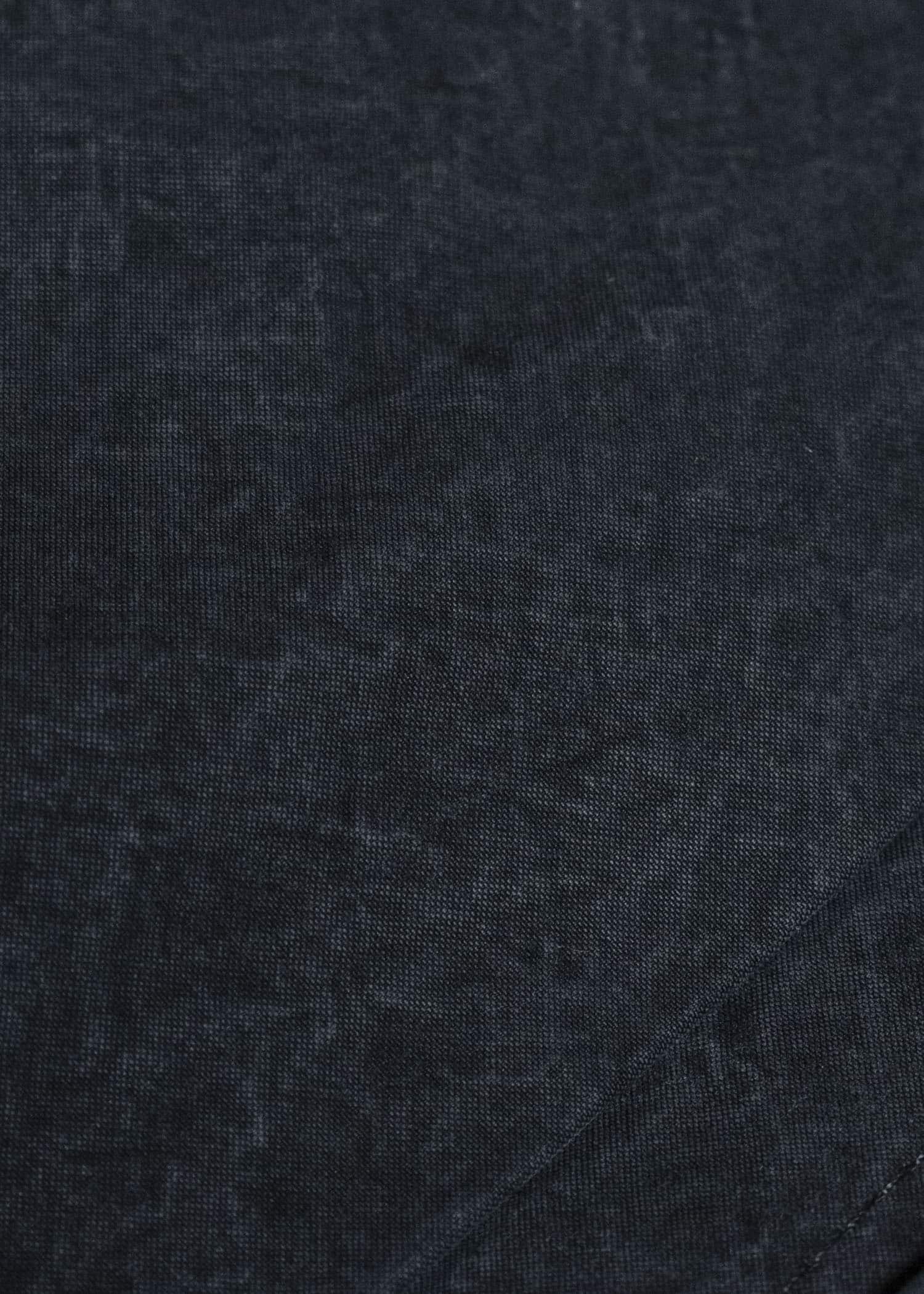 JAN-JAN VAN ESSCHE JACKET #61 JACKET WITH HIGH NECK STANDING COLLAR Time Washed Canvas Black