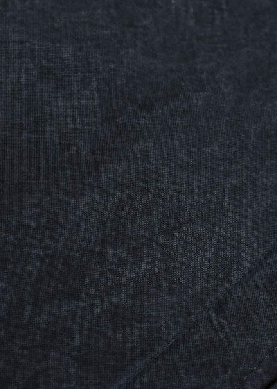 JAN-JAN VAN ESSCHE JACKET #61 JACKET WITH HIGH NECK STANDING COLLAR Time Washed Canvas Black