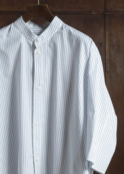 HED MAYNER PIN STRIPED COTTON SHIRT WHITE-GRAY HMMC60049AHC266