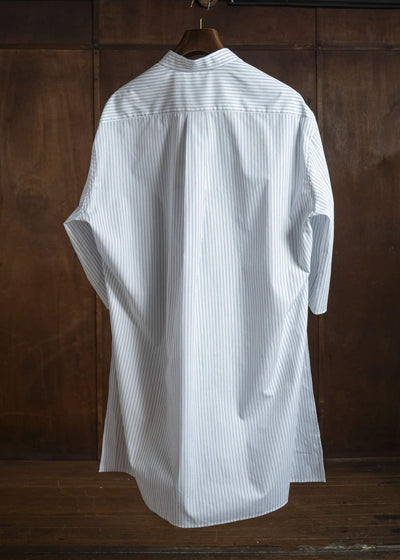 HED MAYNER PIN STRIPED COTTON SHIRT WHITE-GRAY HMMC60049AHC266