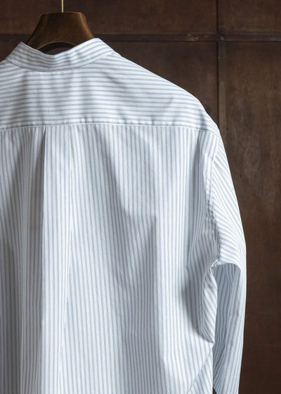 HED MAYNER PIN STRIPED COTTON SHIRT WHITE-GRAY HMMC60049AHC266