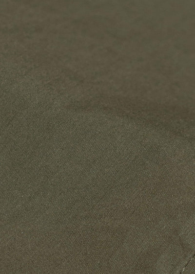 JAN-JAN VAN ESSCHE JACKET#59-COTTON SILK CANVAS ARMY GREEN Unlined Collarless Blazer Cotton Silk Canvas Army Green