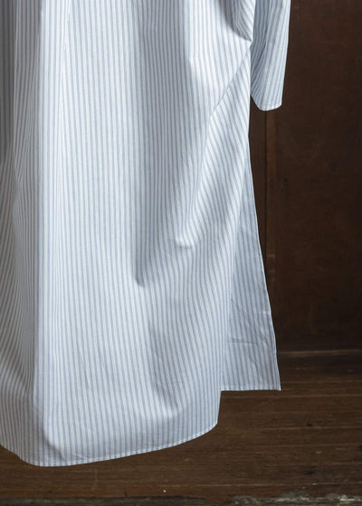 HED MAYNER PIN STRIPED COTTON SHIRT WHITE-GRAY HMMC60049AHC266