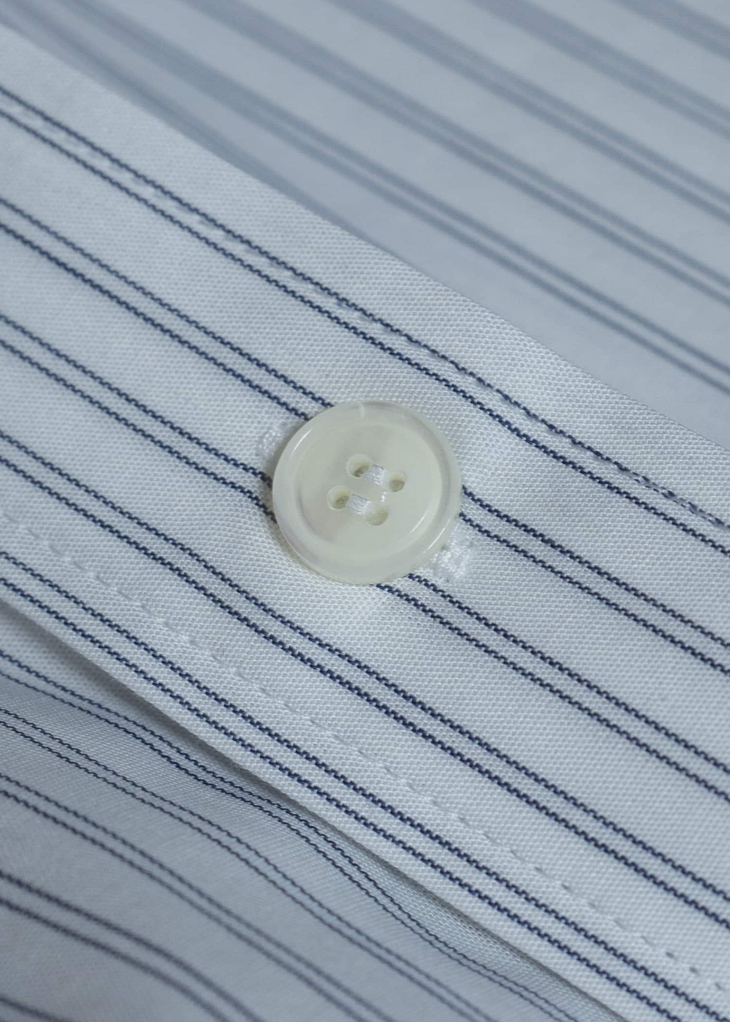 HED MAYNER PIN STRIPED COTTON SHIRT WHITE-GRAY HMMC60049AHC266