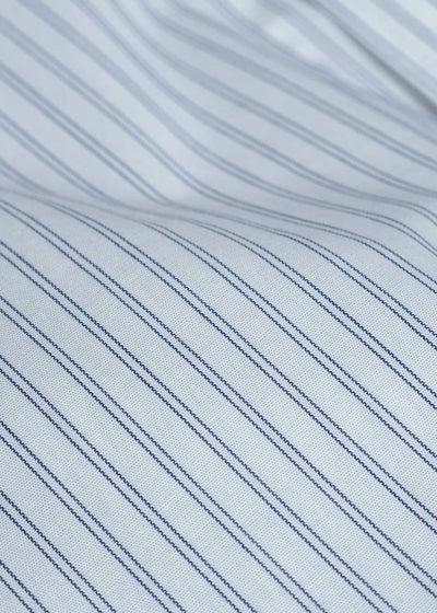 HED MAYNER PIN STRIPED COTTON SHIRT WHITE-GRAY HMMC60049AHC266