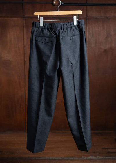 YOKO SAKAMOTO Classic Wide Trousers Chacoal Gray YS-24AW-29-Chacoal Gray
