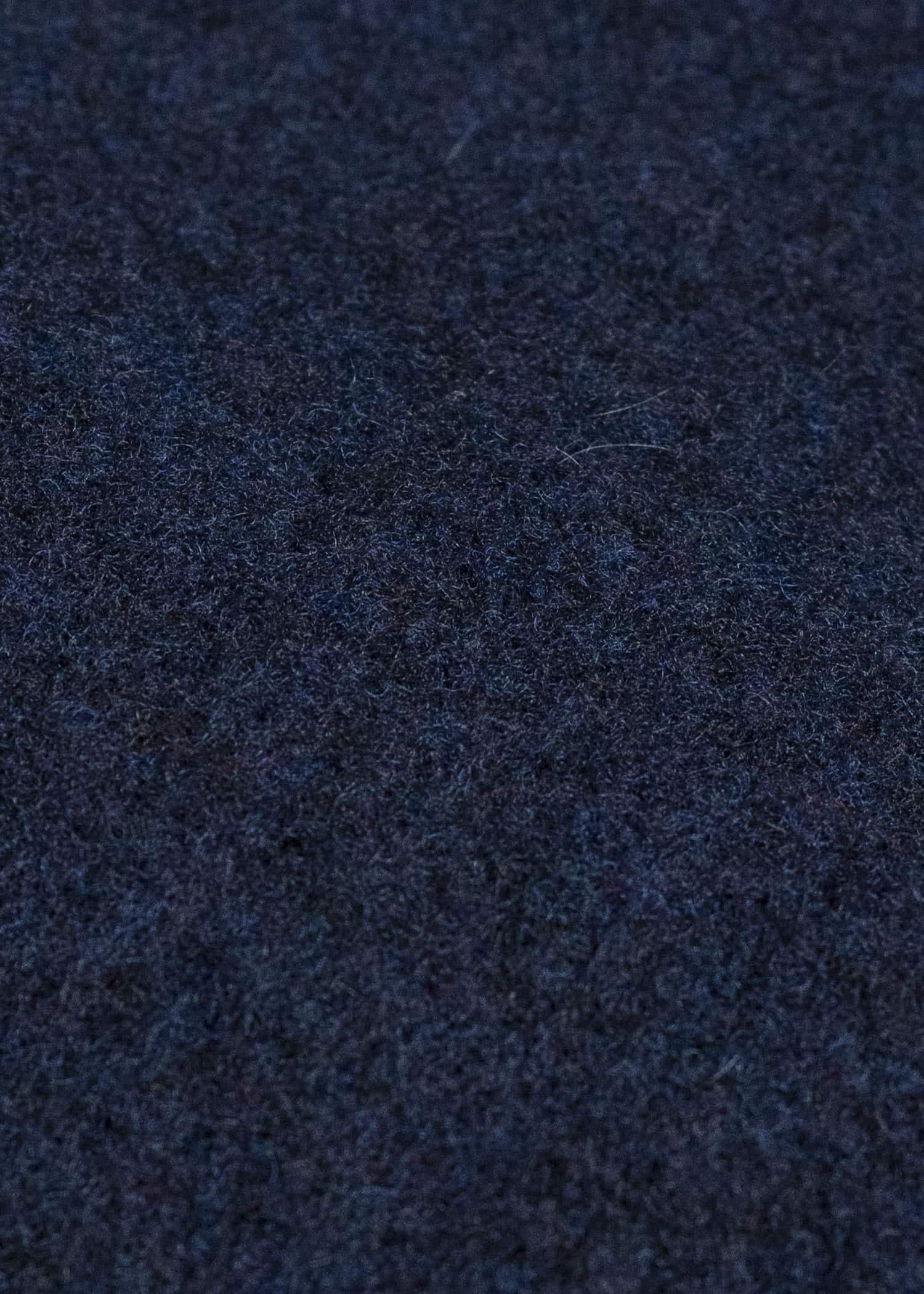 JAN-JAN VAN ESSCHE JACKET#61 JACKET WITH HIGH, STANDING COLLAR AND FRONT PLEAT Brushed Alpaca Wool Midnight