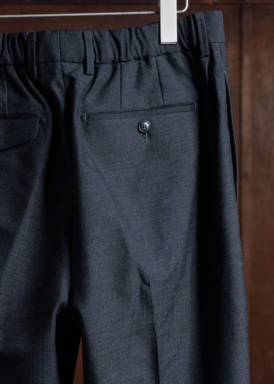 YOKO SAKAMOTO Classic Wide Trousers Chacoal Gray YS-24AW-29-Chacoal Gray