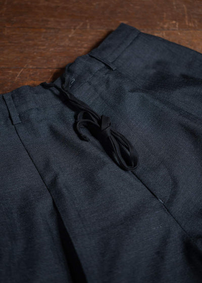 YOKO SAKAMOTO Classic Wide Trousers Chacoal Gray YS-24AW-29-Chacoal Gray