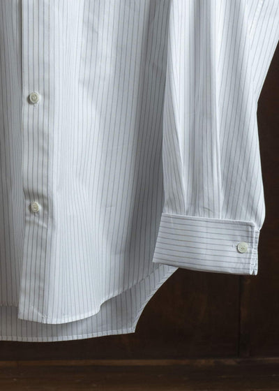 HED MAYNER PIN STRIPED COTTON SHIRT WHITE PIN STRIPE HMMC60048AHC264