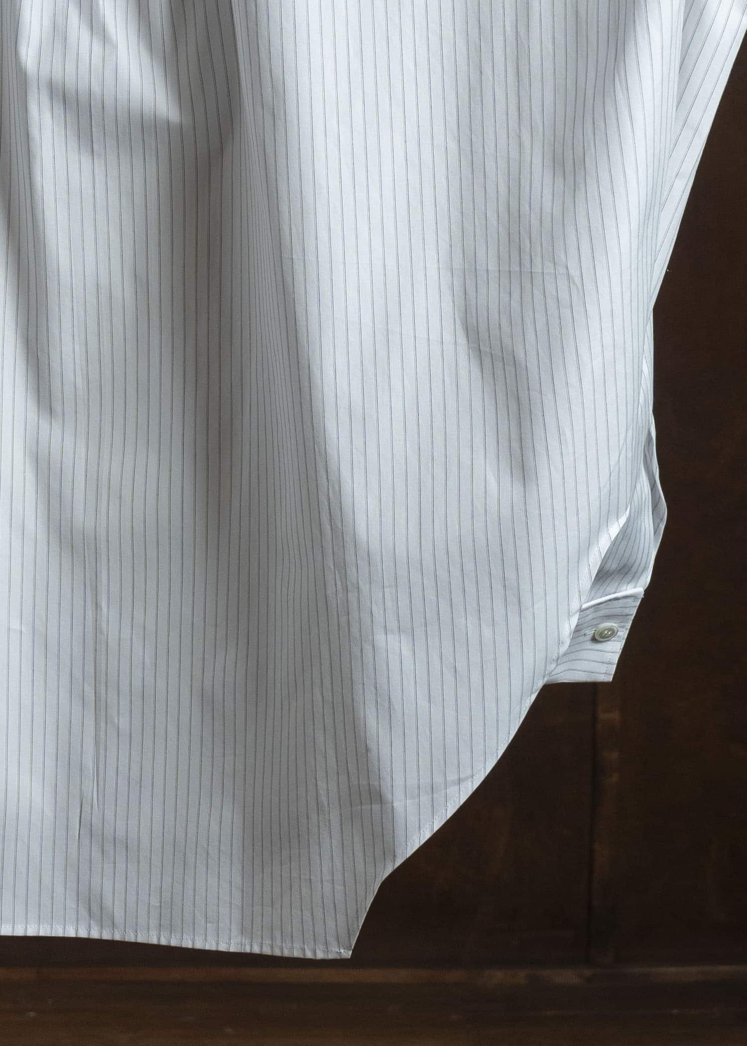 HED MAYNER PIN STRIPED COTTON SHIRT WHITE PIN STRIPE HMMC60048AHC264