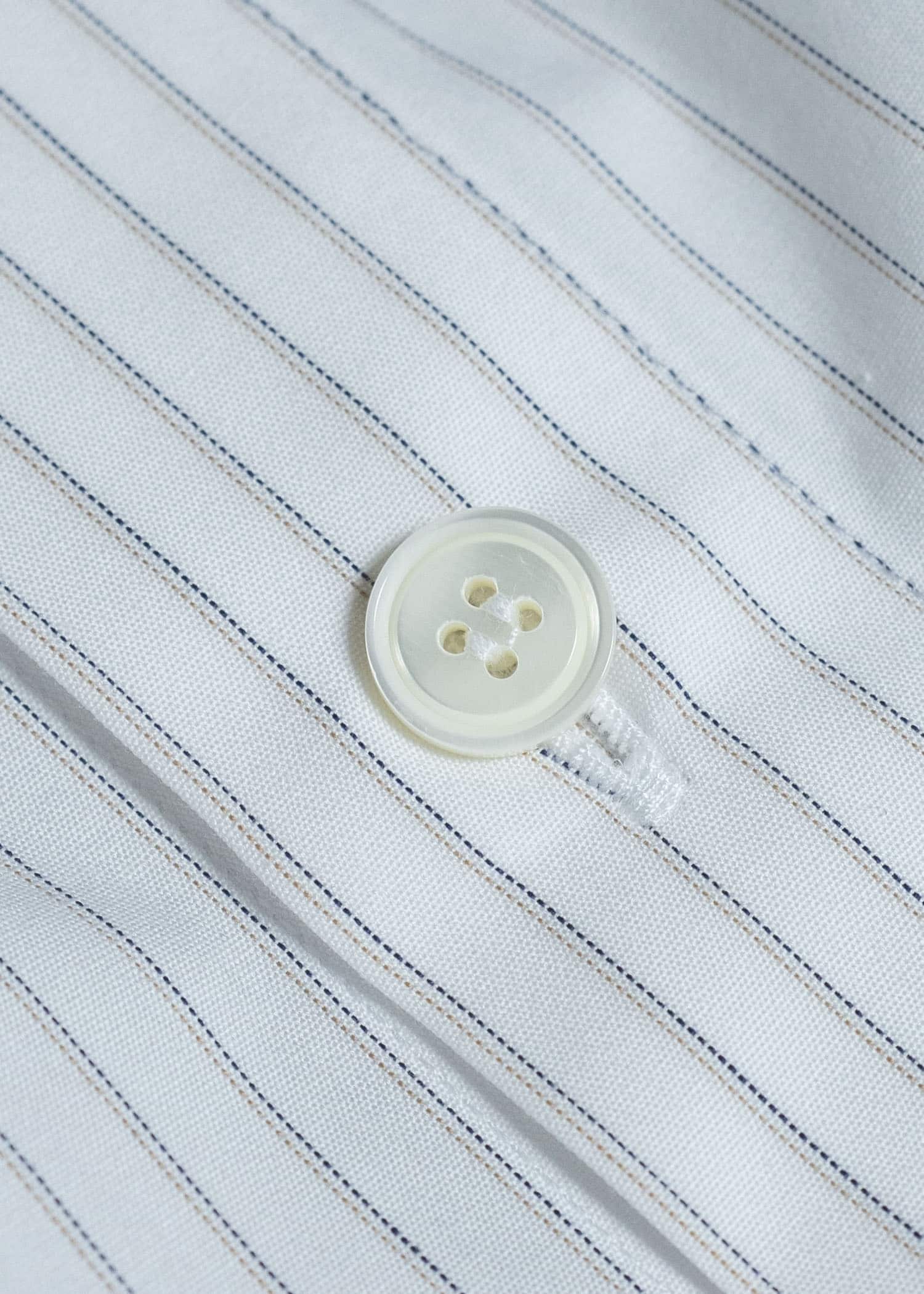 HED MAYNER PIN STRIPED COTTON SHIRT WHITE PIN STRIPE HMMC60048AHC264