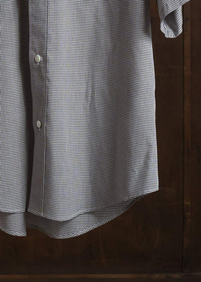 HED MAYNER COTTON VICHY MICRO SHIRT BROWN VICHY HMMC60042AHC263