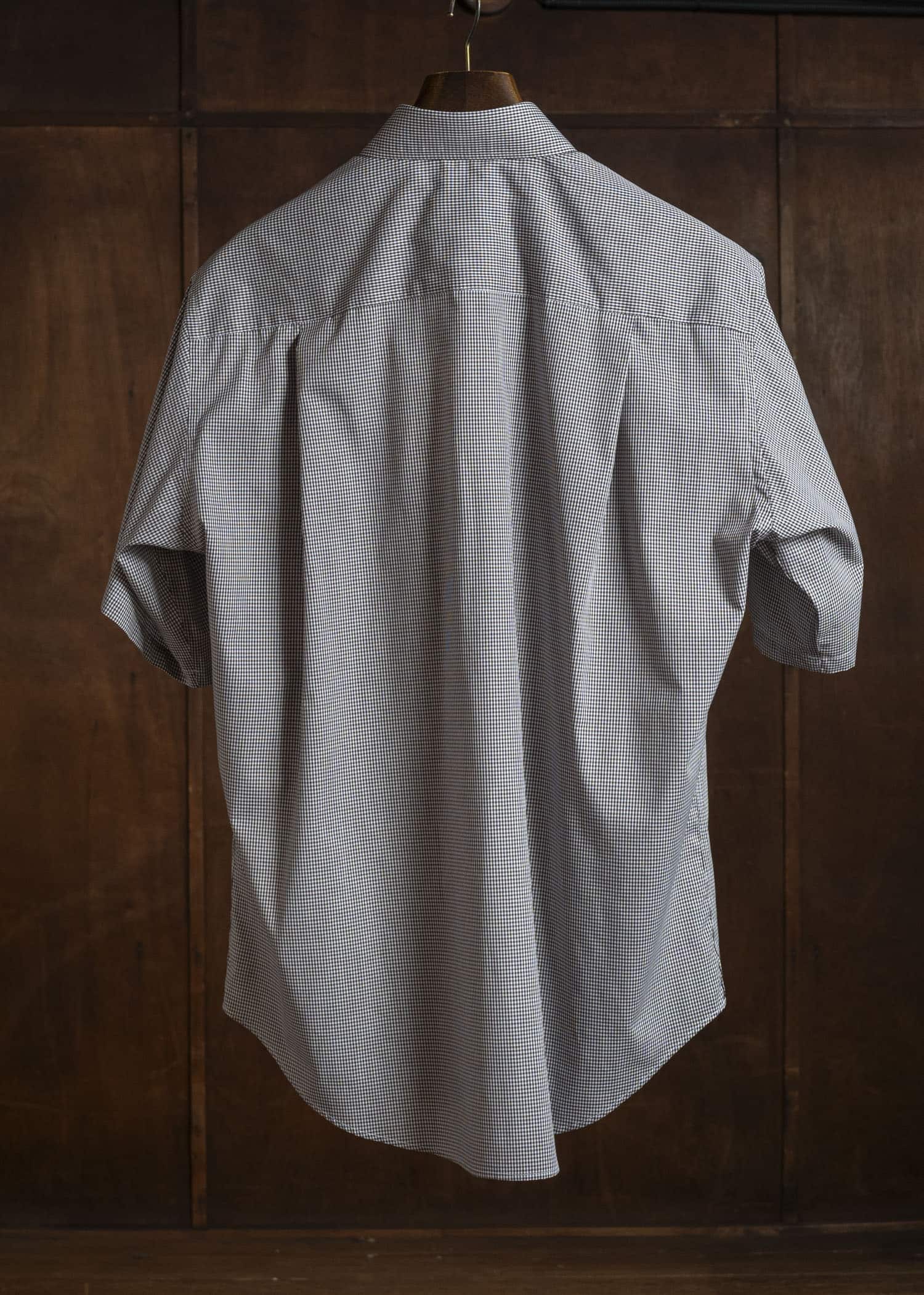 HED MAYNER COTTON VICHY MICRO SHIRT BROWN VICHY HMMC60042AHC263