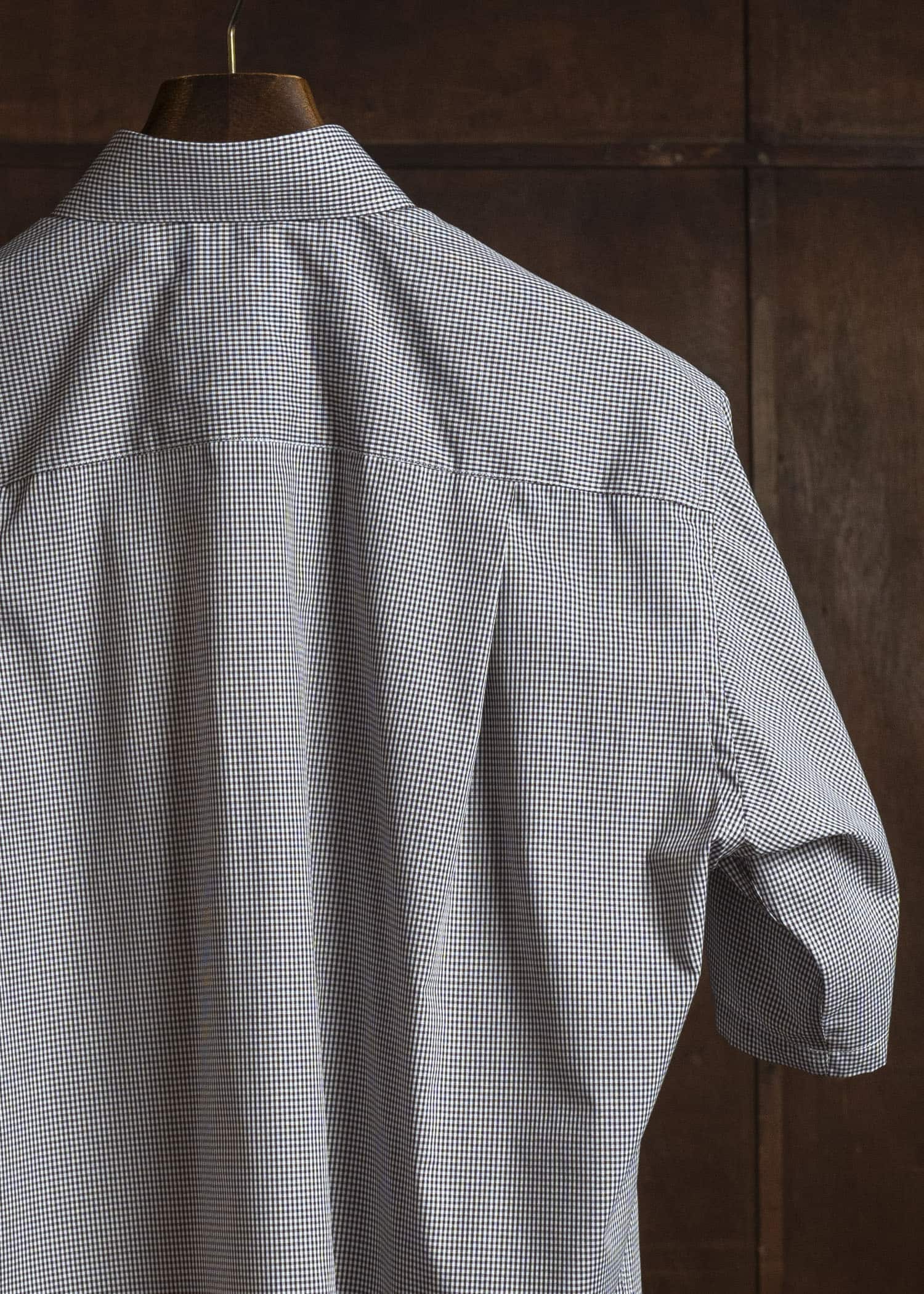 HED MAYNER COTTON VICHY MICRO SHIRT BROWN VICHY HMMC60042AHC263