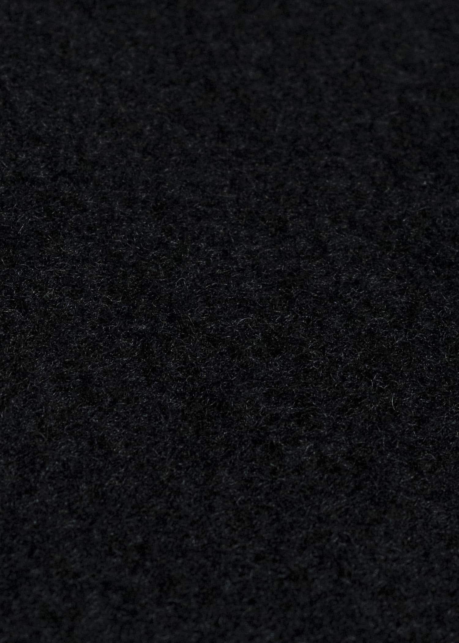 JAN-JAN VAN ESSCHE COAT#33 BLAZER-STYLE OVERCOAT Washed Velvet Yak Jet Black