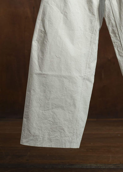 JAN-JAN VAN ESSCHE TROUSERS#84-TIME WASHED CANVAS CHALK Oversized 6-Pocket Workwear Style Trousers Time Washed Canvas Chalk