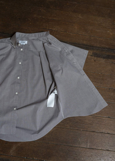 HED MAYNER COTTON VICHY MICRO SHIRT BROWN VICHY HMMC60042AHC263