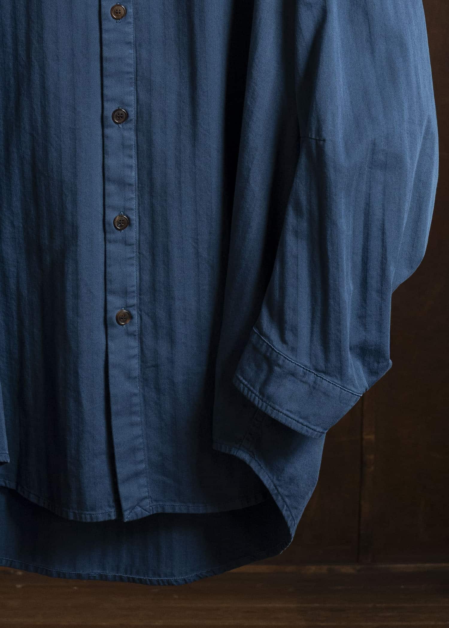 HED MAYNER WORKER DENIM SHIRT BLUE HMMC67034RHC302