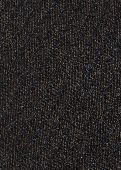 JAN-JAN VAN ESSCHE COAT#33 BLAZER-STYLE OVERCOAT Ridged Linen Wool Eggplant/Indigo