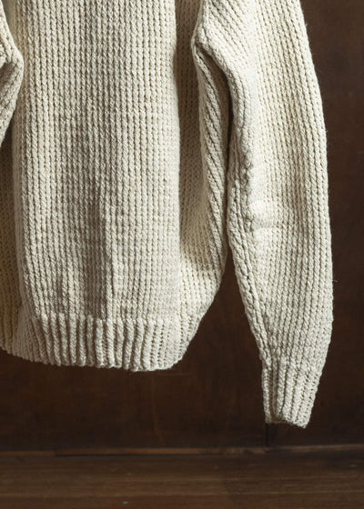 JAN-JAN VAN ESSCHE KNIT #68 HAND KNIT TURTLE NECK SWEATER Lalin Natural