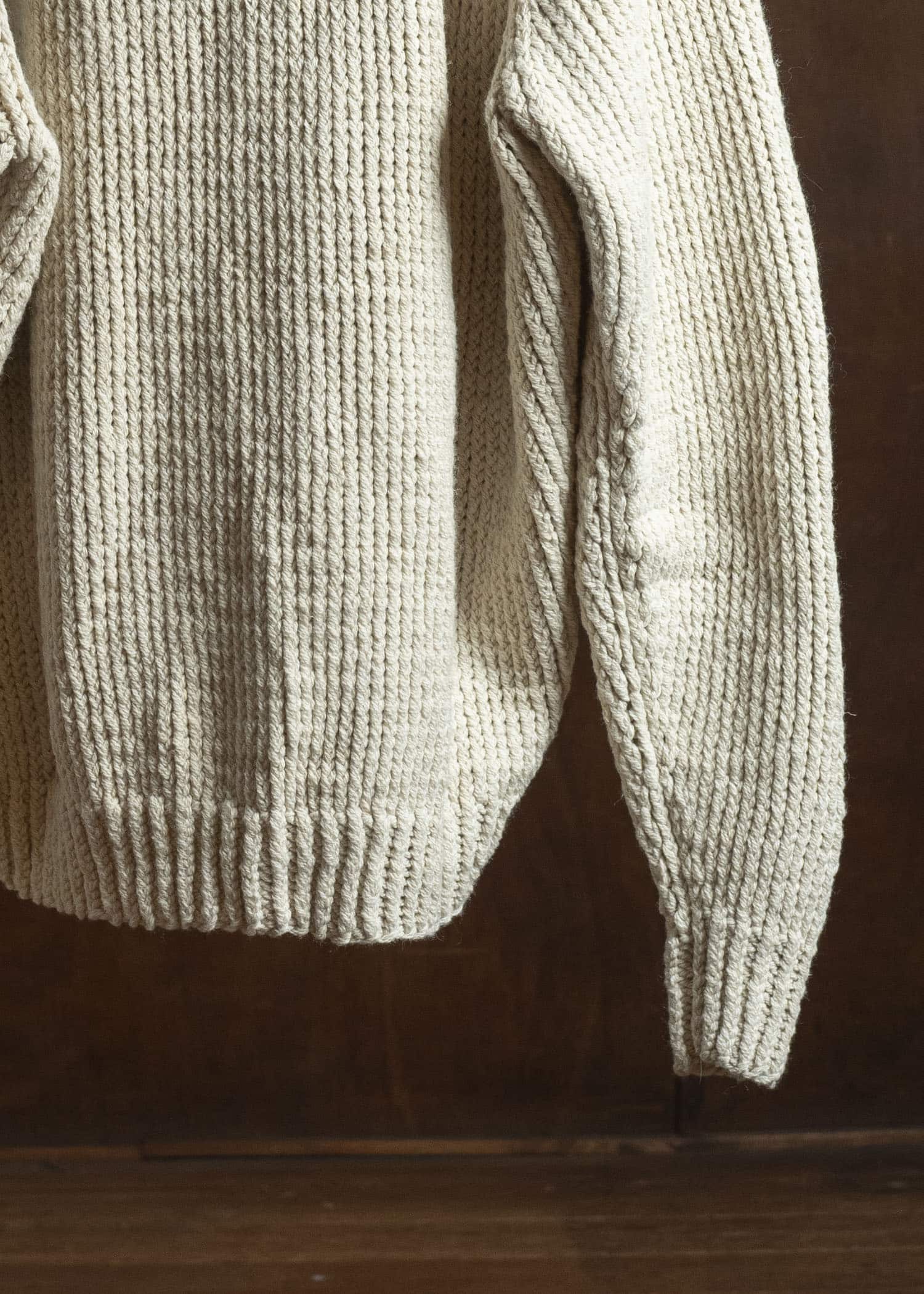 JAN-JAN VAN ESSCHE KNIT #68 HAND KNIT TURTLE NECK SWEATER Lalin Natural