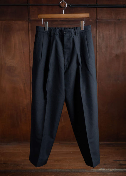 YOKO SAKAMOTO Classic Wide Trousers Black YS-24AW-29-Black