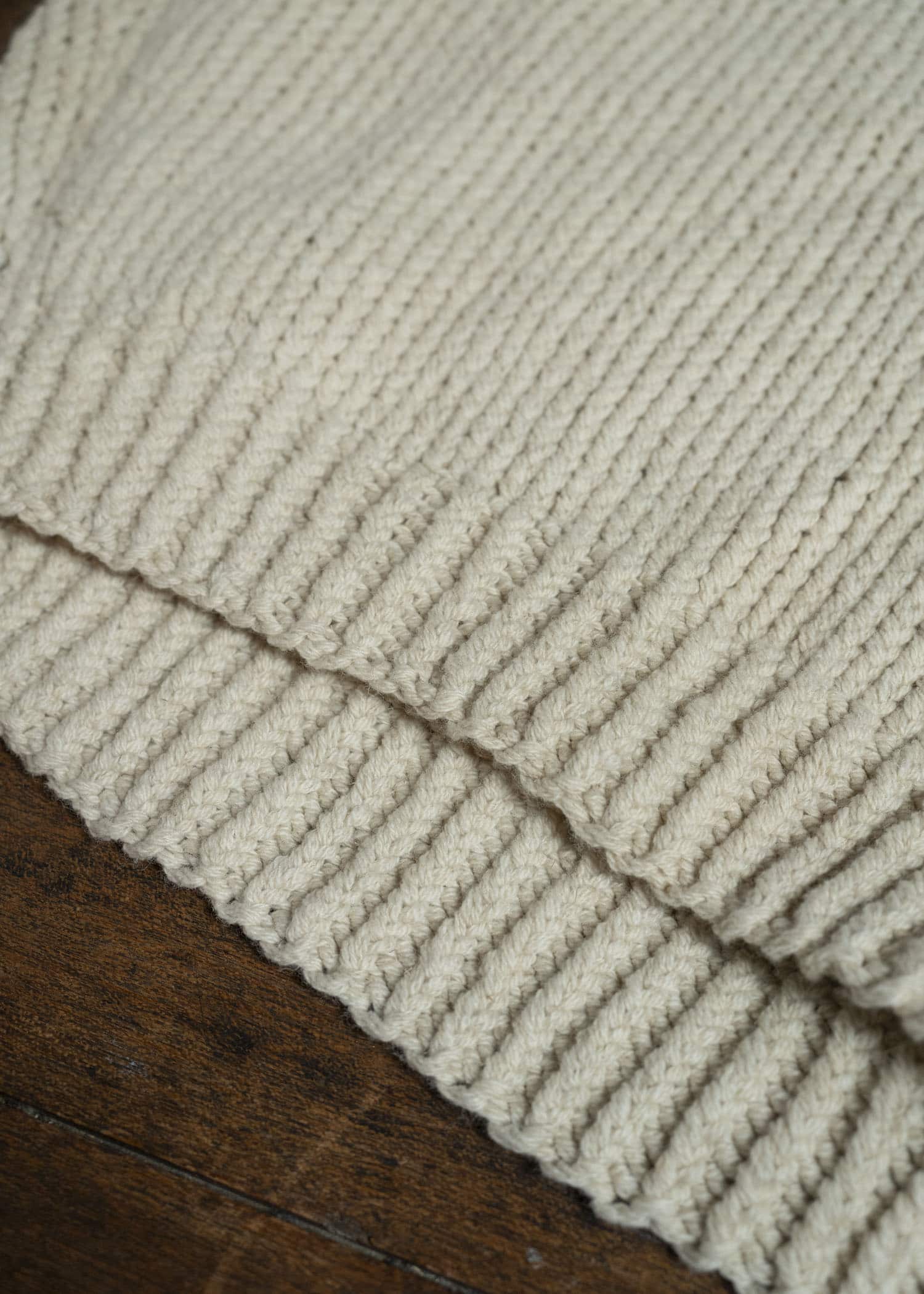 JAN-JAN VAN ESSCHE KNIT #68 HAND KNIT TURTLE NECK SWEATER Lalin Natural