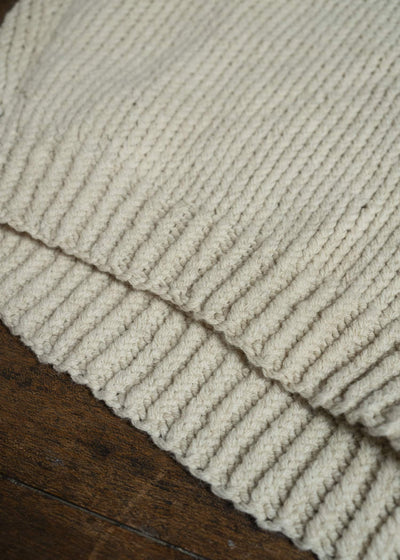 JAN-JAN VAN ESSCHE KNIT #68 HAND KNIT TURTLE NECK SWEATER Lalin Natural