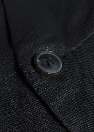 JAN-JAN VAN ESSCHE JACKET#63 OVERSIZED BLAZER WITH JET POCKETS, UNLINED｜PAPER SHEER TWILL Black