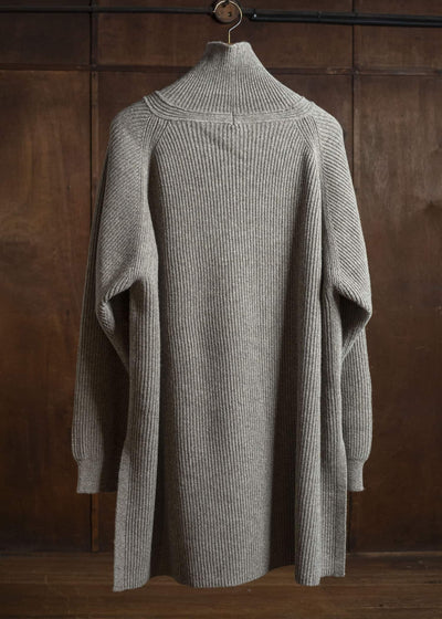 JAN-JAN VAN ESSCHE KNIT#74 WIDE FIT KNITTED TURTLE NECK SWEATER Sartuul Wool Natural Grey
