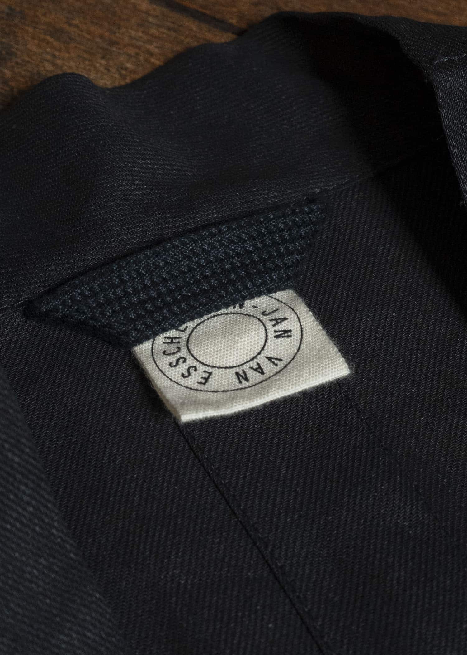 JAN-JAN VAN ESSCHE JACKET#63 OVERSIZED BLAZER WITH JET POCKETS, UNLINED｜PAPER SHEER TWILL Black